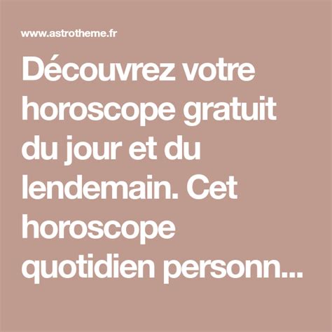 astrotheme|Astrotheme vous propose de lire votre horoscope gratuit du jour